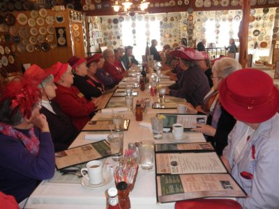 Red Hat Ladies Luncheon at PoPo Restaurant