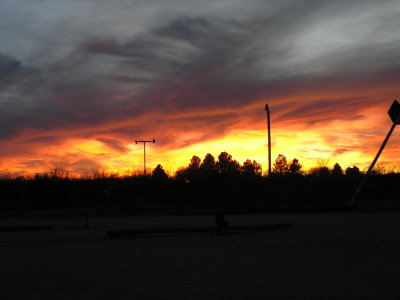 Sunset Fort Stockton, TX