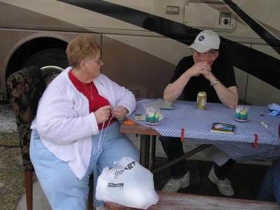 Barb & Rolf relaxing