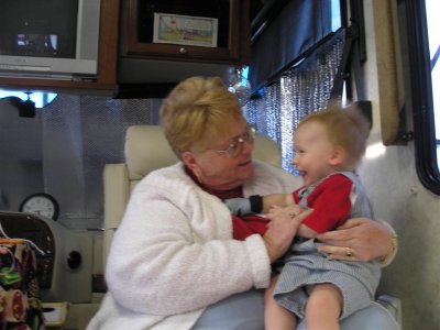 Barb & Zach in RV