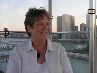 Bernice on Ferris Wheel at Navy Pier