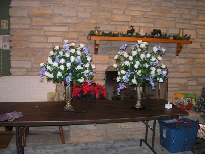 Alter flowers for the wedding