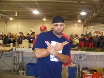 Big Al (me) at the West Springfield Train show looking ghetto as hell, fuck it I look good! LOL