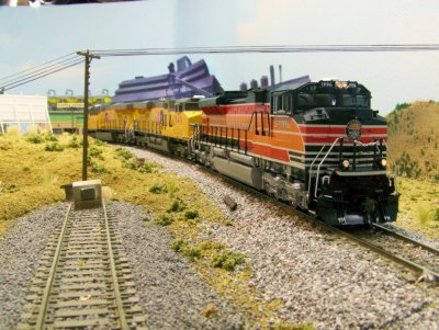 The beautiful Southern Pacific SD70ACe front right