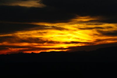 Sunset in Mexico from Big Bend National Park