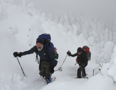 Approaching the summit.