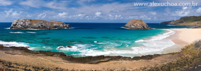 Praia do Leão panorâmica, Fernando de Noronha