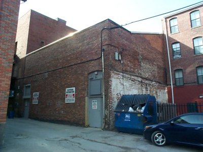 Rear of Crown/Allen Theater building