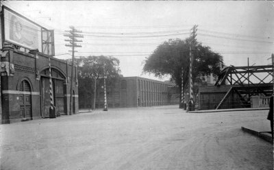 View across Amesbury St. east on up Canal St.