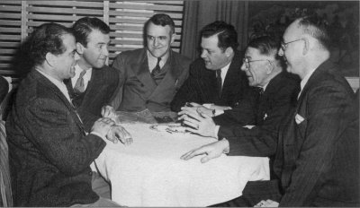 Frank Capra and Jimmy Stewart in Lawrence