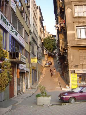 Sideways near Taksim Place, Taksim, Istanbul