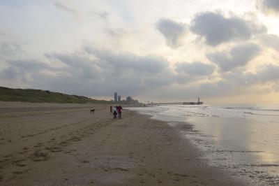 North sea beach near Scheveningen, The Netherlands