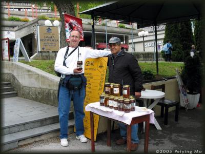 The herb infused honey was used to calm and soothe our sore throats