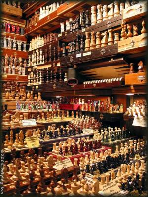Chess made of different material and in different sizes