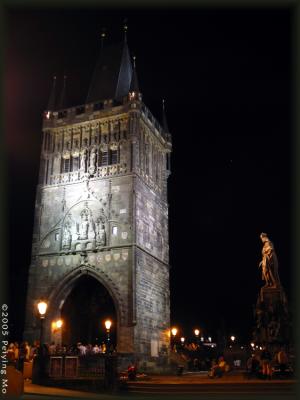 A tower at the Charles Bridge