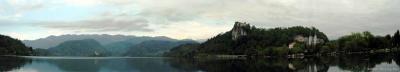 Panoramic view of Lake Bled