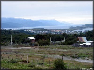 View of Ushuaia in the distance
