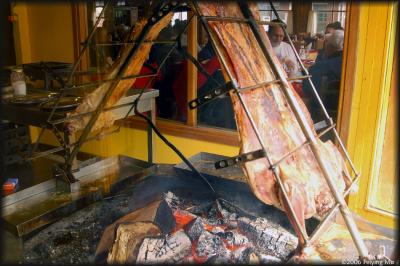 Asado - roasted lamb or beef - is offered in many restaurants