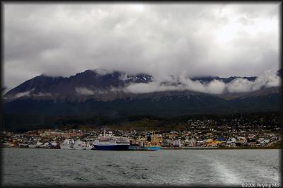 View of the city from the Beagle Channel