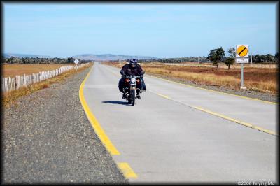 Lonely motorist on well paved Route 9