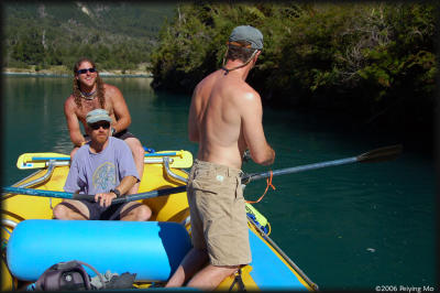 Relaxing moments - Piero (before he was pushed into the river by the usually innocent photographer), Phil and Norwood