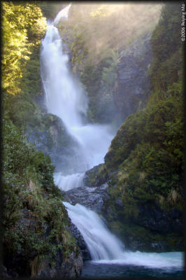 La Cascada (The Waterfall) - 50m high - that the camp is named after