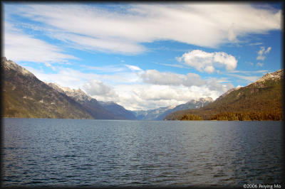 Cruising along Lago Nahuel Huapi