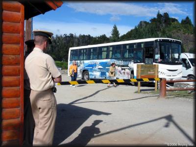 the first leg is the bus ride to Puerto Panuello, just below the LLao Llao hotel