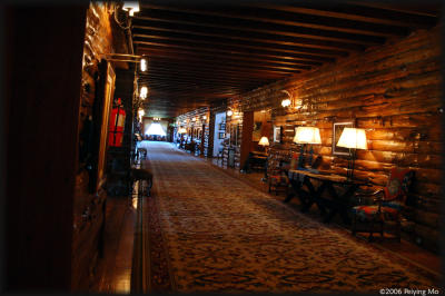The carpet in the main corridor of the LLao Llao hotel is over 100 meters long