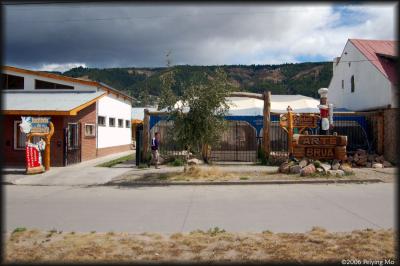 Art galleries along the road in Esquel