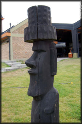 The Esquel bus station is a long way from Easter Island