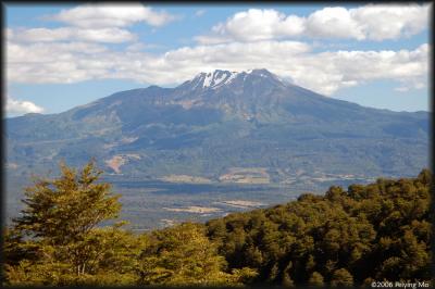 Sibling rivalry: Mt. Calbuco is much less visited and photographed.