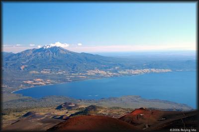 Calbuco looks stunning by Lago Llanquihue