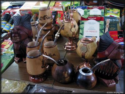 Mate cups made of gourd