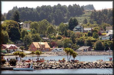 A view of the pier in Puerto Varas