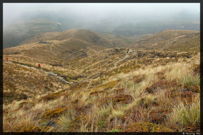 Ketetahi Hut is in sight, the only other restroom stop on this entire hike