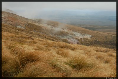 Sulphur smell is in the air, the privately owned hot springs are nearby