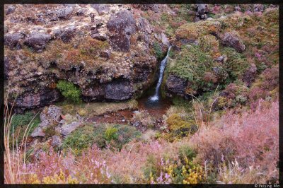 Little waterfall along the Mangatepopo Stream