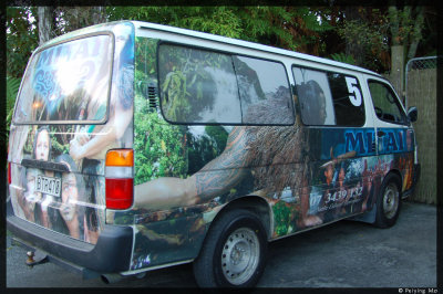 The colorful Mitai tribe's tourbus