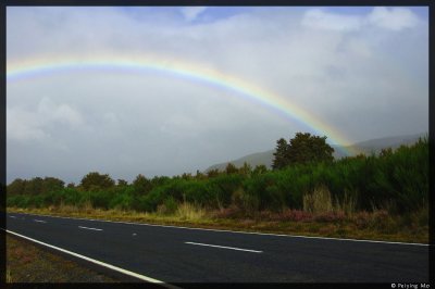Rainbow near Tongariro National Park