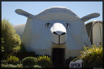 The sister store next to it in the shape of a sheep
