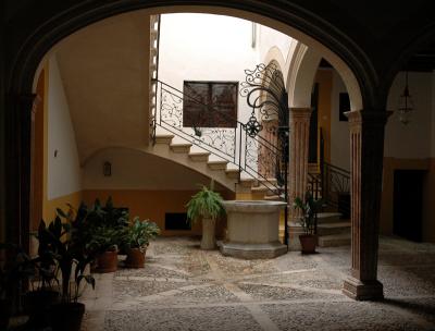 Patio and stairs