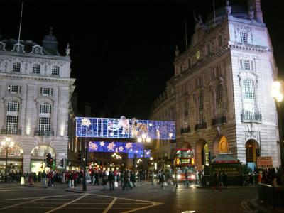 View from Piccadilly Circus towards Regent street.