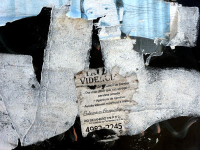 torn posters, Buenos Aires