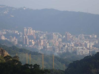 The view from the top - at the larger temple on the mountain at Xin Beitou