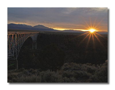 Sunrise at the Rio Grande Gorge Bridge
