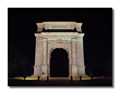 Memorial Arch at Night