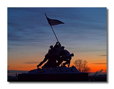 Iwo Jima Memorial at Dawn