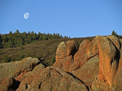 Moon over Rocks