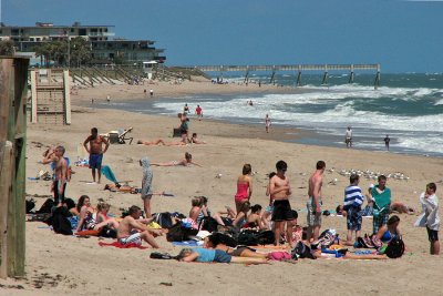 Looking North up Vero Beach